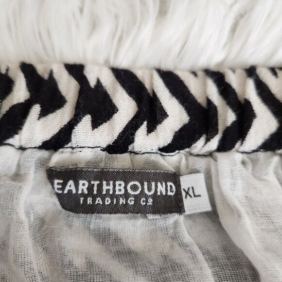 Earthbound Boho Maxi Skirt Geometric Women Size‎ XL Gold Coins Side High Slit - Picture 5 of 9